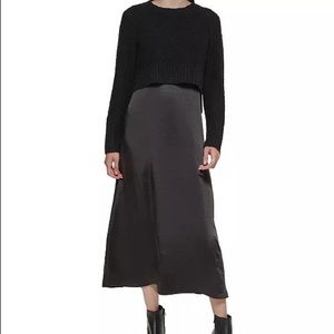 Calvin Klein Slip Sweater Dress